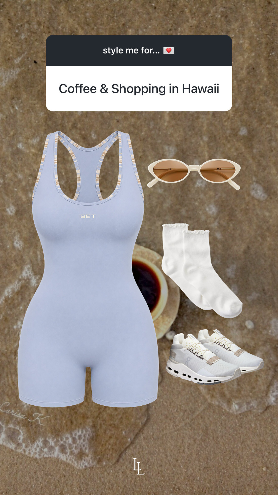 Style inspo for coffee and shopping in Hawaii. This SET active set is so cute!! My fav sneakers 

 #LTKootd #LTKTravel