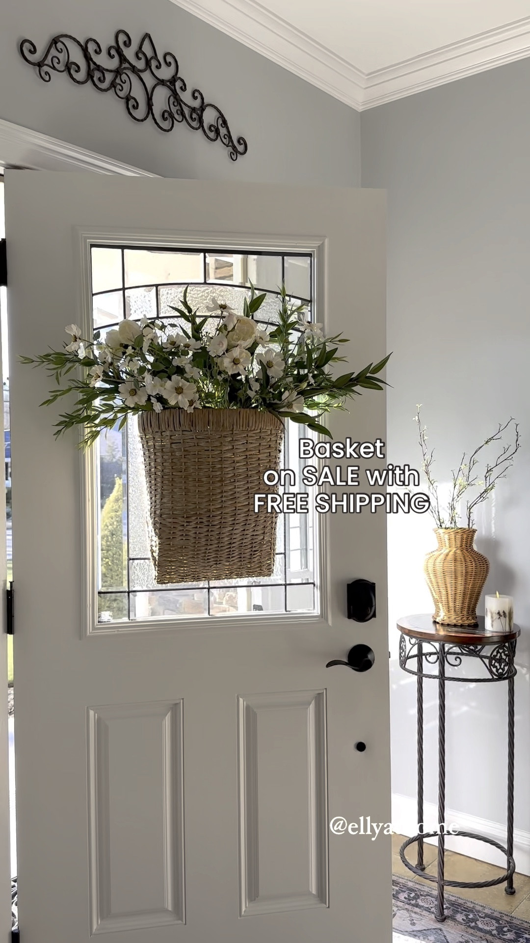 Ballard Design sales including my seaside hanging basket with free shipping! Entryway, foyer styling. Shop my hanging basket, area rug, greenery, white florals, rattan vase.  home decor accessories. Walmart, Amazon home. Target President Day sales. 

#LTKhome #LTKVideo #LTKsalealert