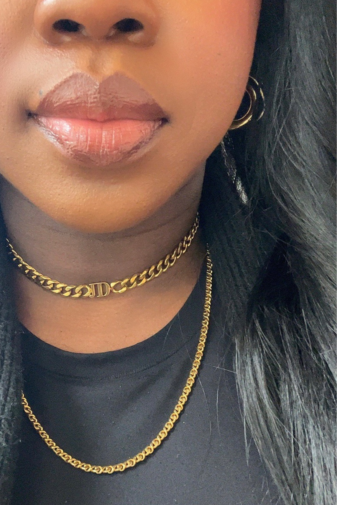 statement jewelry 
gold choker necklace
gold necklace 
gold earrings 

#LTKbeauty #LTKSeasonal #LTKstyletip