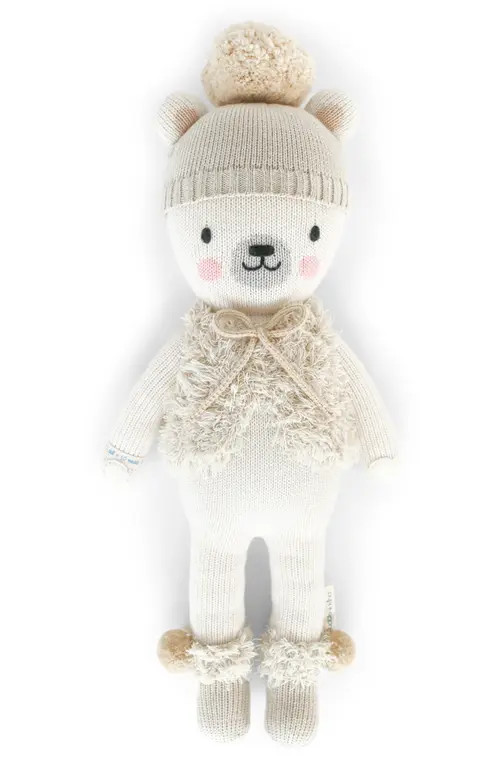 cuddle+kind cuddle + kind Stella The Polar Bear Stuffed Animal in White at Nordstrom, Size Regular | Nordstrom