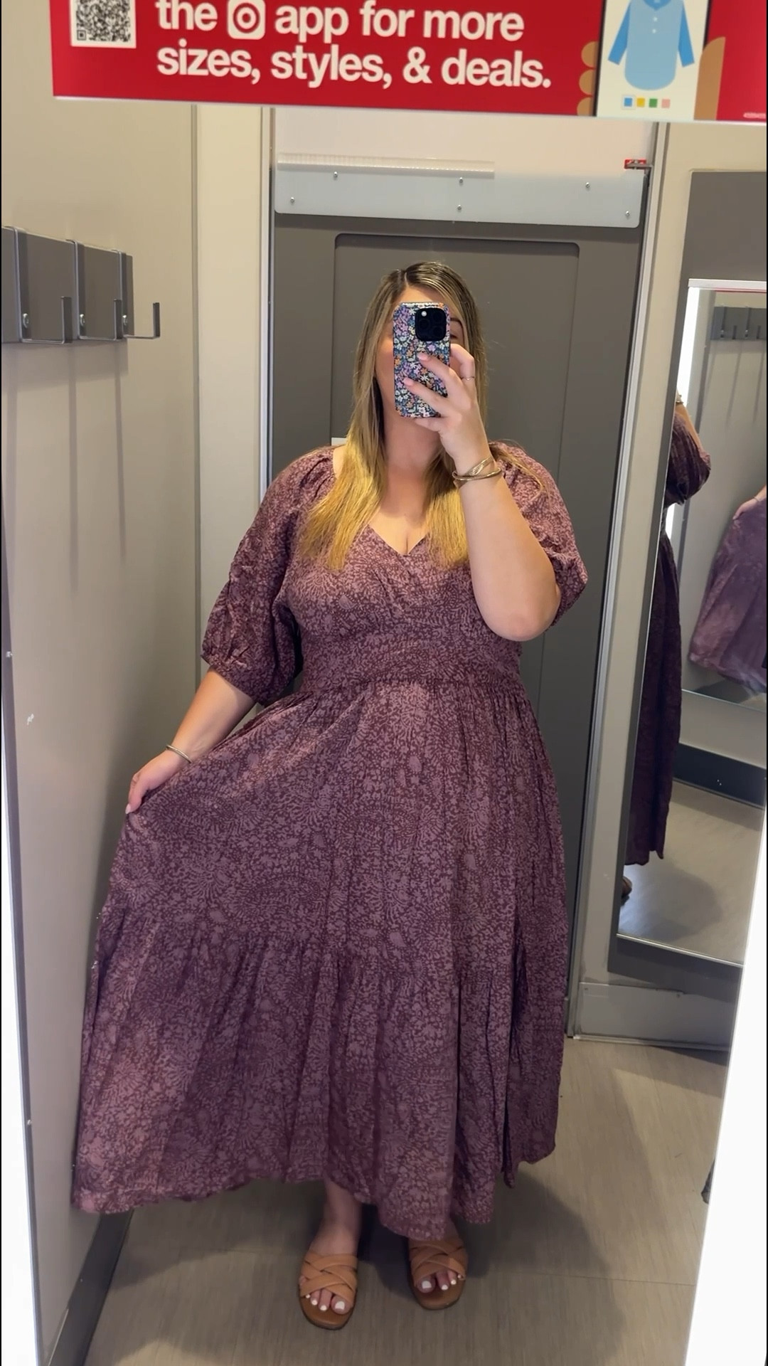 #ad #LTKHoliday This mauve puff-sleeve maxi dress is becoming a repeat favorite - the fit is unreal. The A-line shape drapes beautifully, the micro-print feels soft and romantic, and the fabric is perfect for cozy-but-polished winter outfits. The mauve is stunning, but the navy is such a classic, too.

If you need a winter dress that works for everything - holiday gatherings, church, office days, or weekend brunch - this one is so easy to style. Add a long coat, gold hoops, or ankle boots for that elevated Target look-for-less moment we all love.

target winter dress, winter maxi dress, puff sleeve dress, affordable winter outfits, romantic midi dress, flattering A-line dress, winter church outfit, holiday dress ideas, target fashion finds, capsule wardrobe winter dresses

#LTKPlusSize #LTKHoliday #LTKMidsize