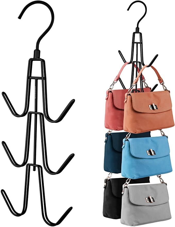 ZEDODIER Purse Hanger Organizer for Closet, 2 Pack Hanging Bag Holder, Keeping Purses Visible and... | Amazon (US)