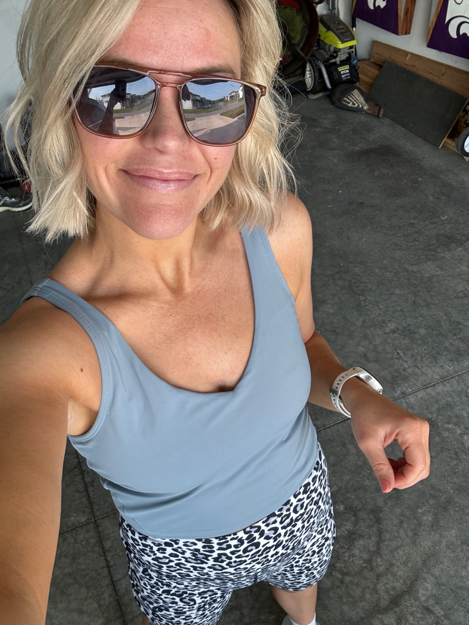 Love this affordable Amazon workout top! Great for low impact workouts, walks or running errands!  Also linking these biker shorts. Both true to size 

#LTKSeasonal #LTKActive #LTKFindsUnder50