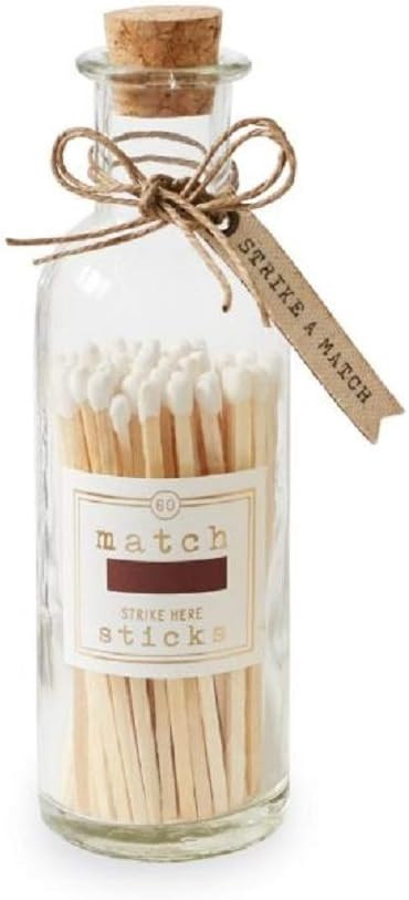 Mud Pied Large White Matches in Bottle | Amazon (US)