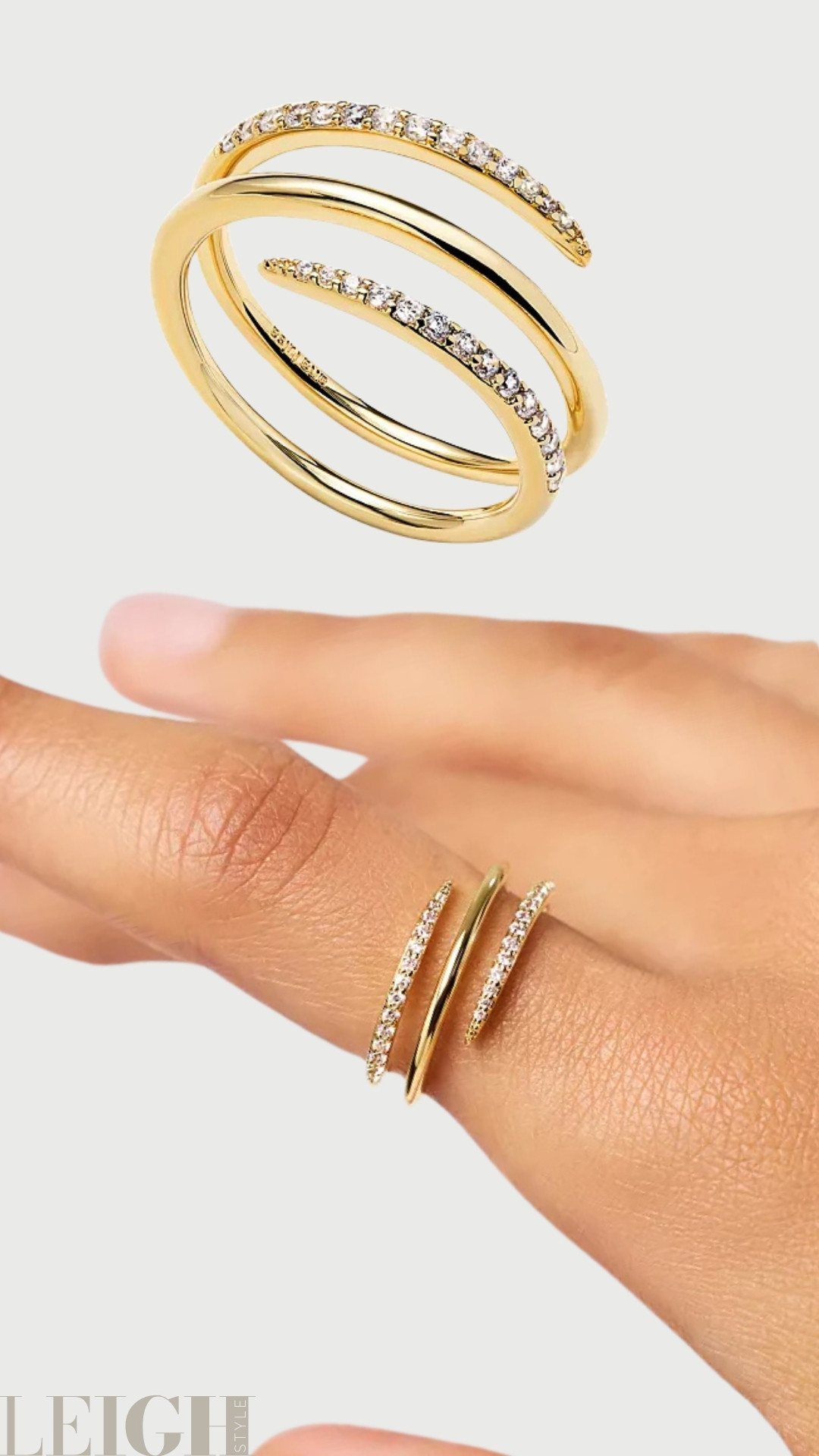 Sleek, sculptural, and effortlessly refined — the Claw Ring is a contemporary take on fine jewelry. Designed in polished yellow gold with delicate pavé accents, this open-wrap silhouette curves elegantly around the finger for a bold yet minimalist statement. 

 #LTKootd #LTKWorkwear #LTKTravel