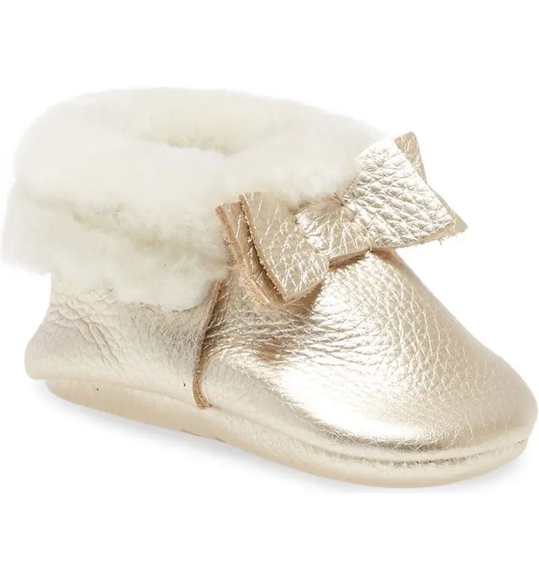 Freshly Picked Genuine Shearling Bow Moccasin Slipper | Nordstrom | Nordstrom