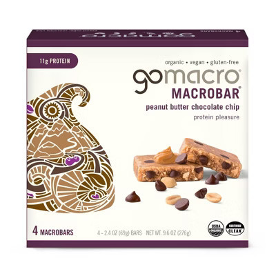 GoMacro Peanut Butter Chocolate Chip MacroBar - 4ct/ 7.1oz | Target