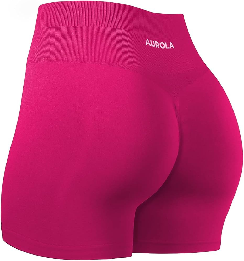 AUROLA Dream Collection Workout Shorts for Women High Waist Seamless Scrunch Athletic Running Gym... | Amazon (US)