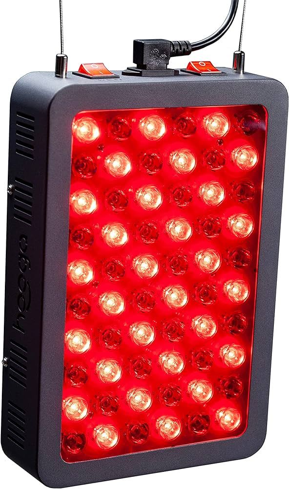 Hooga Red Light Therapy for Face and Body, Red 660nm Near Infrared 850nm, 60 LEDs, High Power Pan... | Amazon (US)