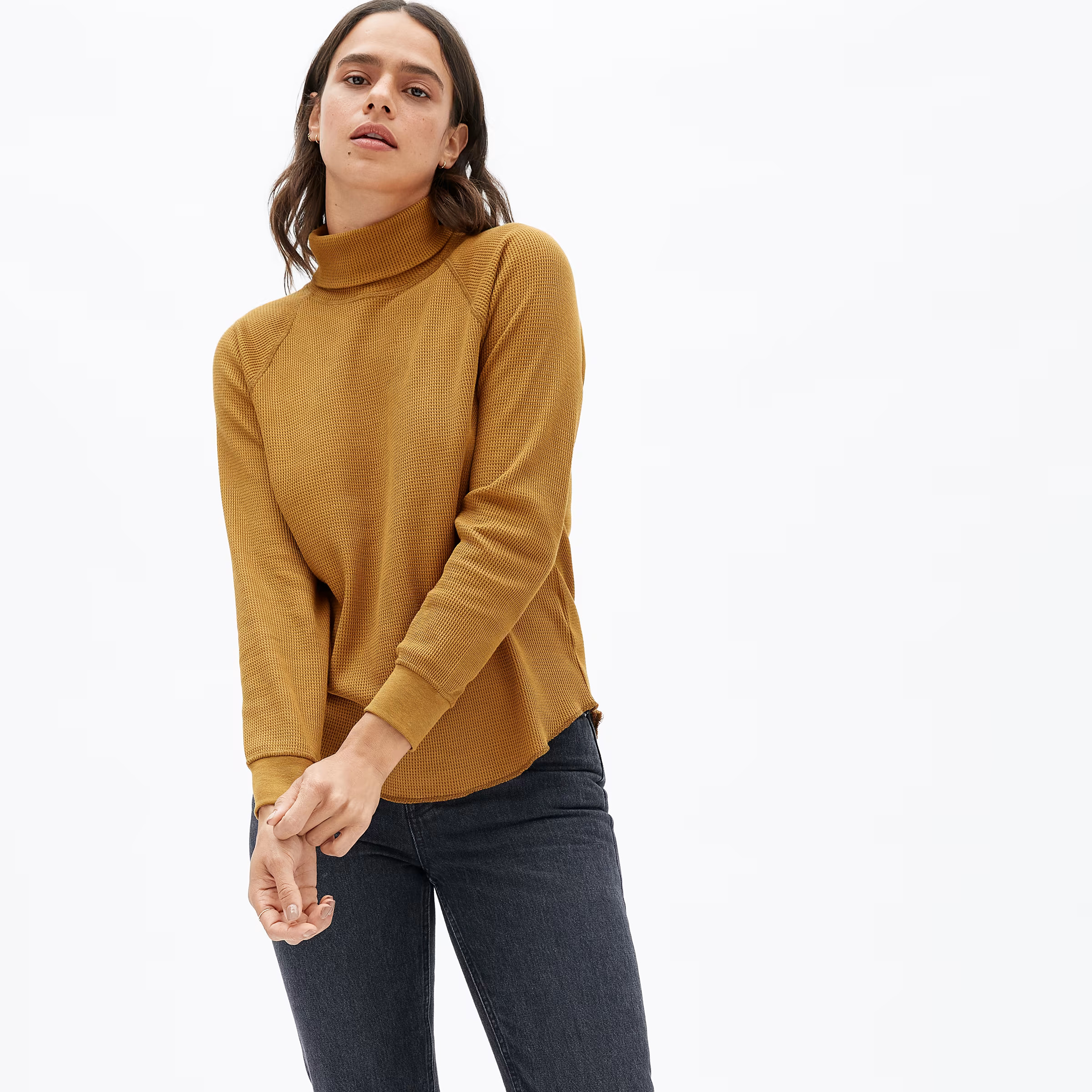 The Organic Cotton Turtleneck Waffle Tee | Everlane