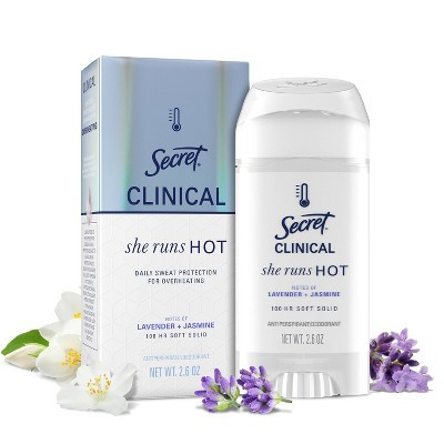 Secret Clinical Women's 100HR Relief & Comfort She Runs Hot Deodorant - Rosehip & Vanilla - 2.6oz | Target