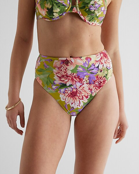 High Waisted Body Contour Swim Bottom | Express