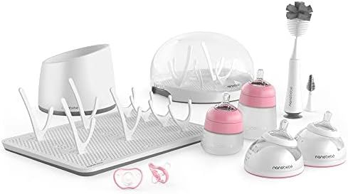 Nanobebe Baby Bottle Ultimate Feeding and Cleaning Set, for Breast Milk and Formula, Cleaning and So | Amazon (US)