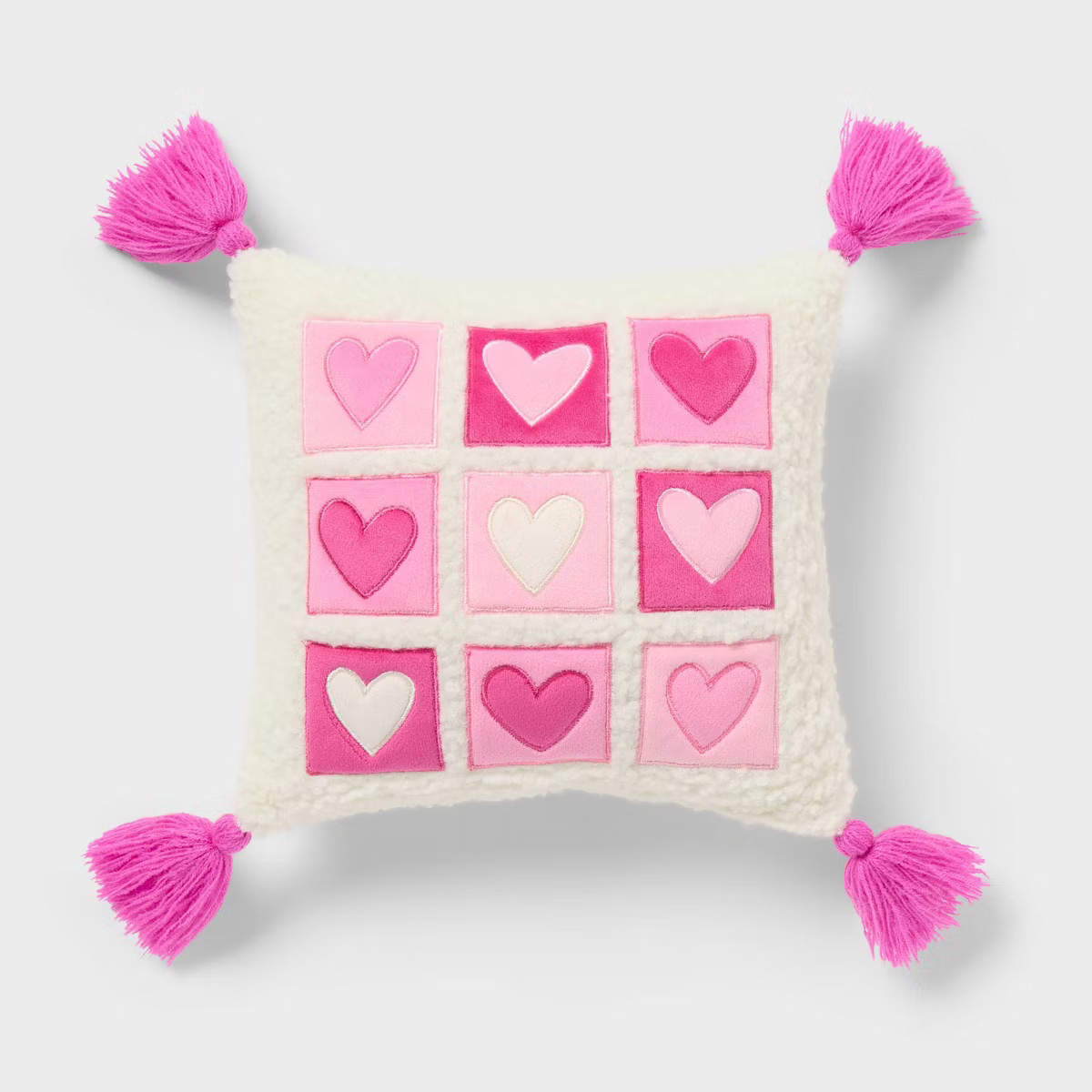 Valentine's Day Small Giftable Heart Grid Pillow - Spritz™ | Target