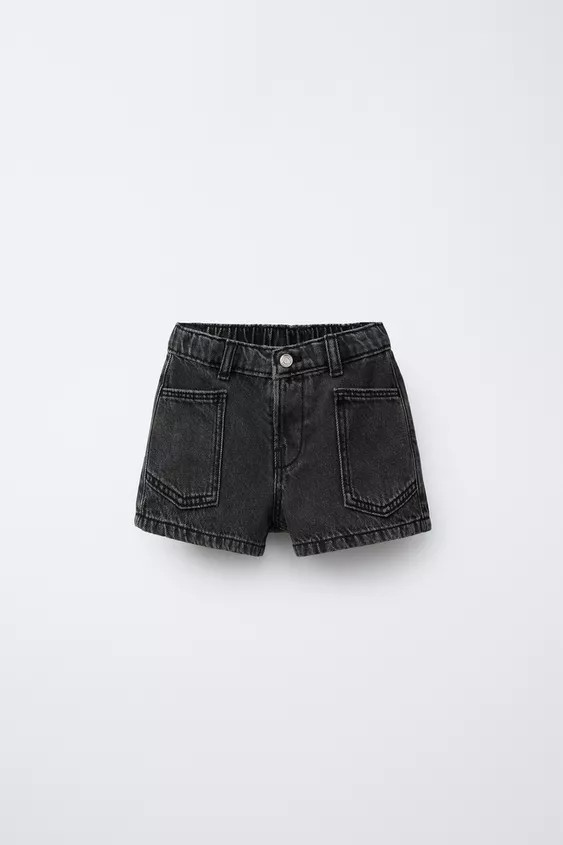 HIGH-WAISTED DENIM SHORTS | Zara US