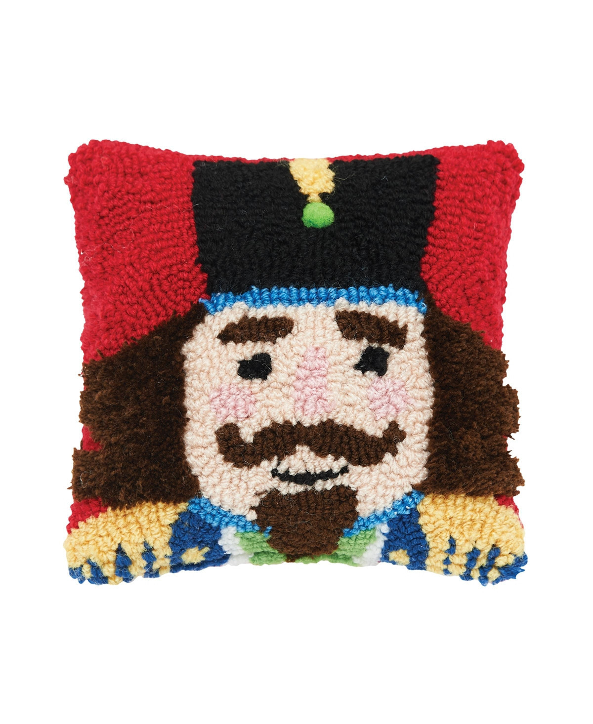 Nutcracker Hooked Throw Pillow - Red | Macy's