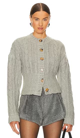 Eleni Knit Sweater in Grey | Revolve Clothing (Global)