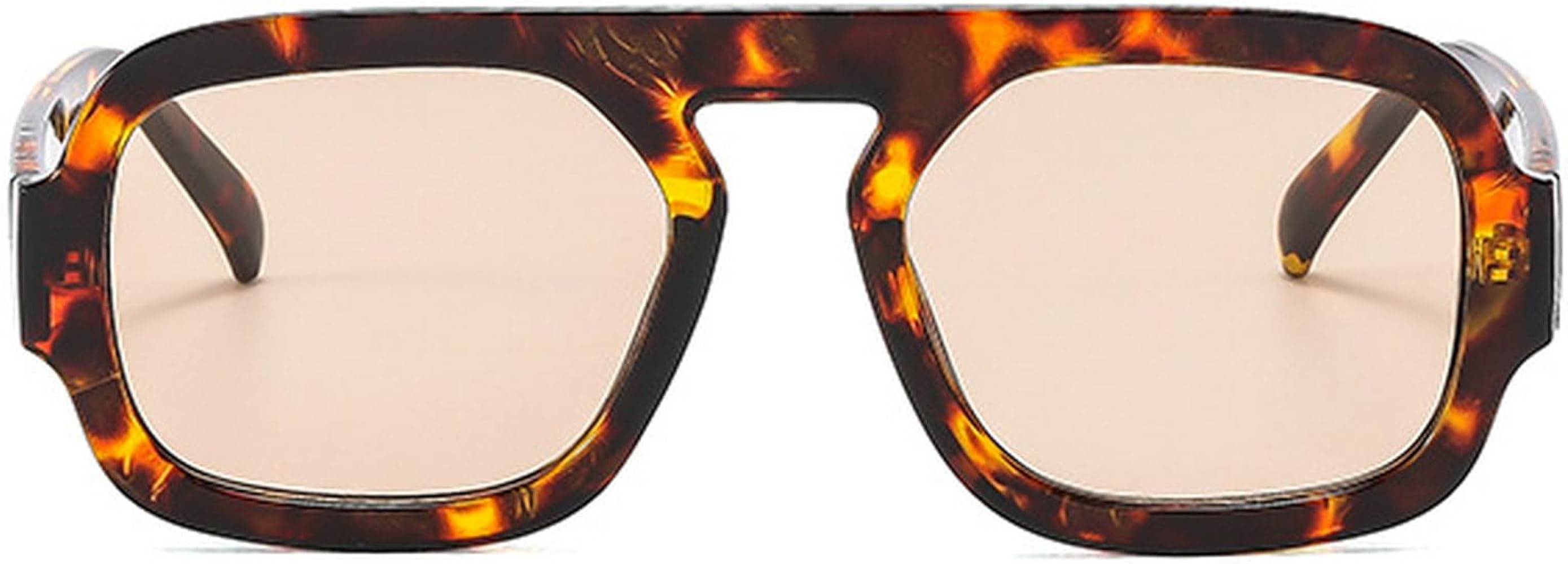 Retro Square Sunglasses Women Fashion Gradient Shades UV400 Men Punk Blue Green Sun Glasses N47 | Amazon (US)