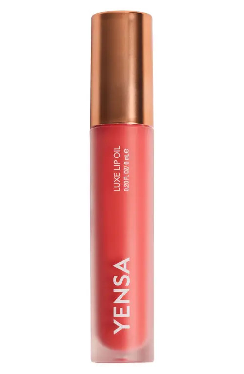 YENSA Luxe Lip Nourishing Oil with Hyaluronic + Vitamin E in Crush It Coral at Nordstrom | Nordstrom