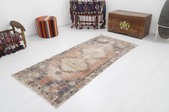 4x8 Turkish Runner Oushak Runner Vintage Runner Muted | Etsy | Etsy (US)