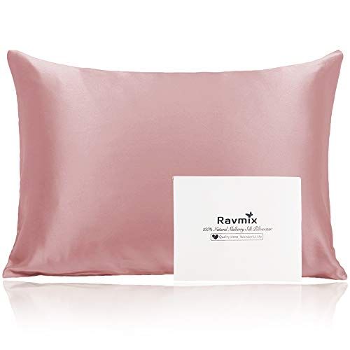 Ravmix 100% Silk Pillowcase for Hair and Skin with Hidden Zipper, Both Sides 21Momme Mulberry Silk,  | Amazon (US)