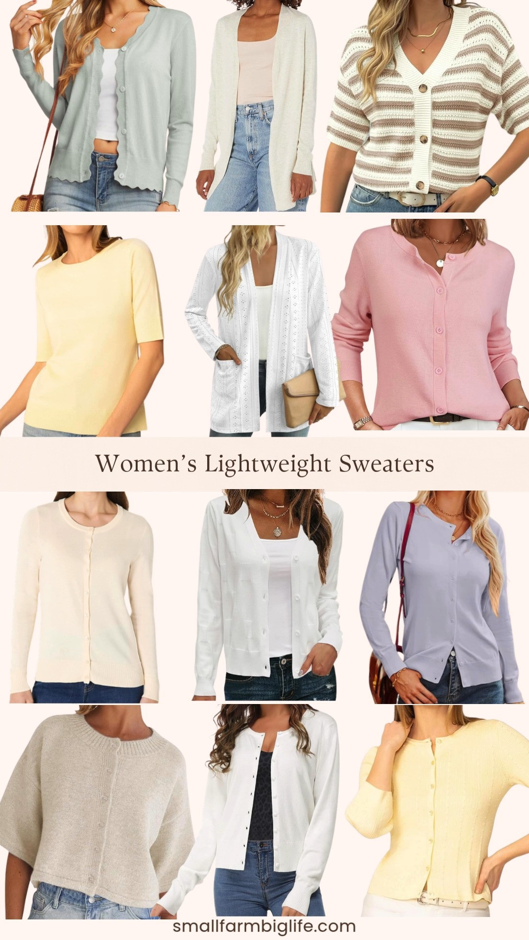 Lightweight sweaters are my favorite spring layering piece and Amazon has so many beautiful options right now! All the best spring colors are here, from butter yellow and soft pink to aqua and lavender, at prices that make it easy to grab a few. These are the kinds of cardigans you can throw over any outfit when the mornings and evenings are still a little cool. Linking all my favorites below! 

 #LTKgrwm #LTKootd #LTKOver40