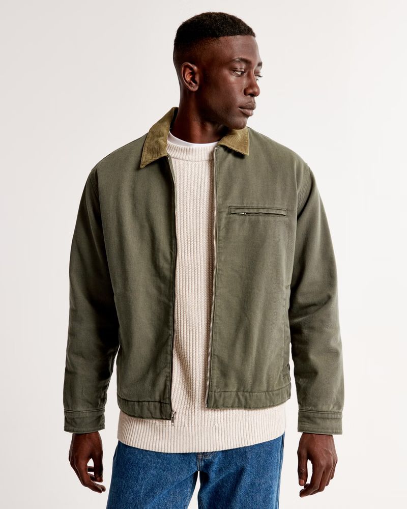 Men's Workwear Lined Jacket | Men's Coats & Jackets | Abercrombie.com | Abercrombie & Fitch (US)