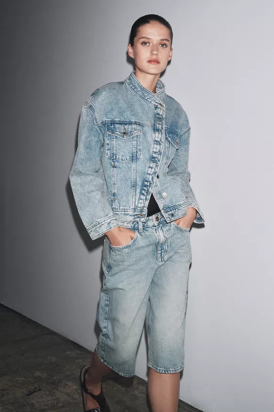 ZW COLLECTION CROSSOVER DENIM JACKET | Zara Canada