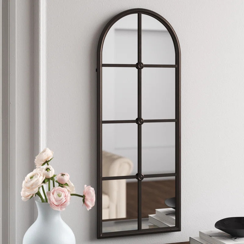 Kiana Metal Flat Wall Mirror | Wayfair North America
