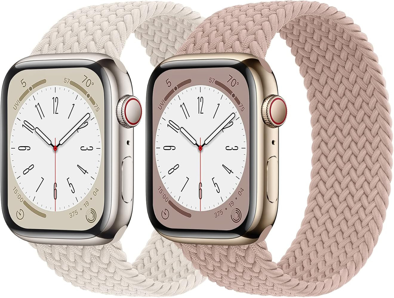 Braided Solo Loop Compatible with Apple Watch Band 38mm 40mm 41mm 42mm 44mm 45mm 49mm, Stretchy W... | Amazon (US)