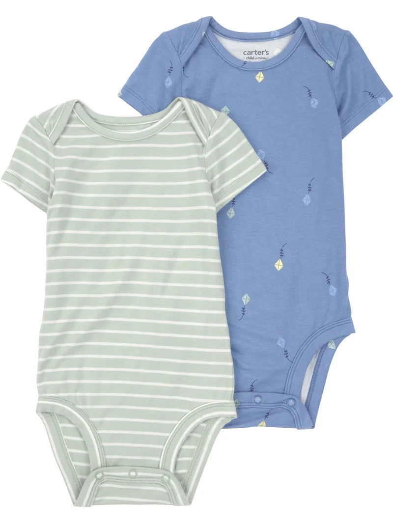 Carter's Child of Mine Baby ComfySoft Bodysuit, 2-Pack, Sizes Preemie-18 Months | Walmart (US)