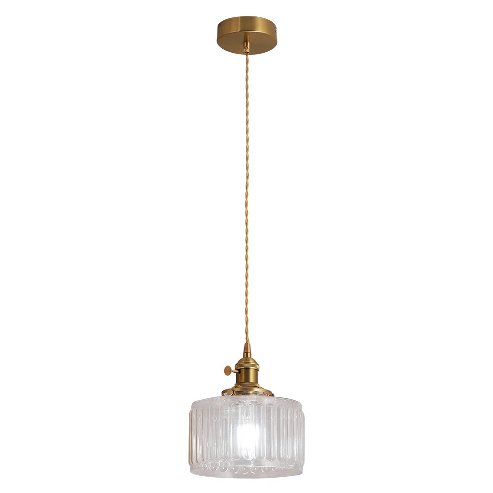 Vintage Clear Glass Pendant Lamp Retro Chandelier Hanging Light Ceiling Lamp E27 | Wayfair North America
