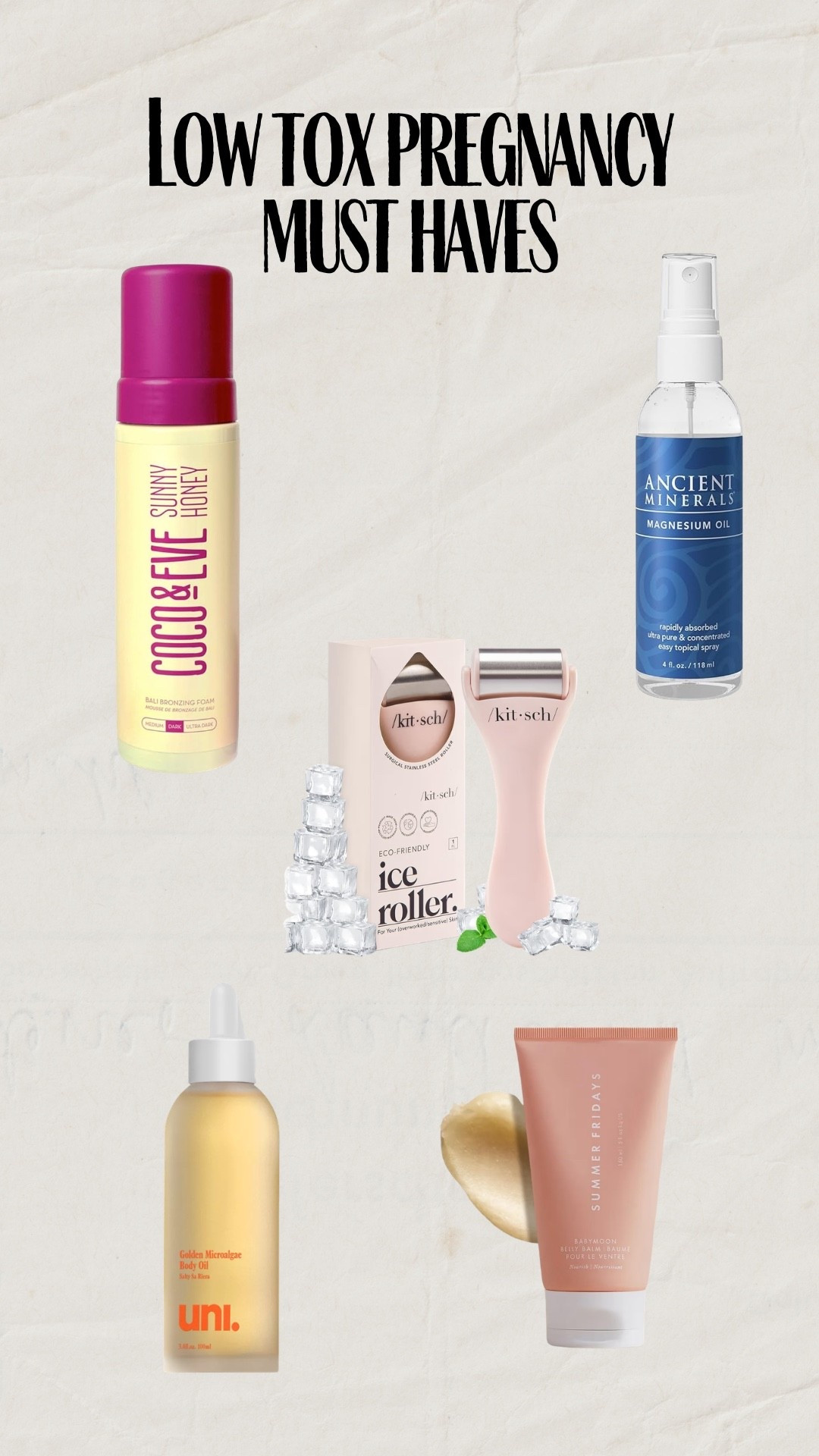Clean pregnancy must haves!