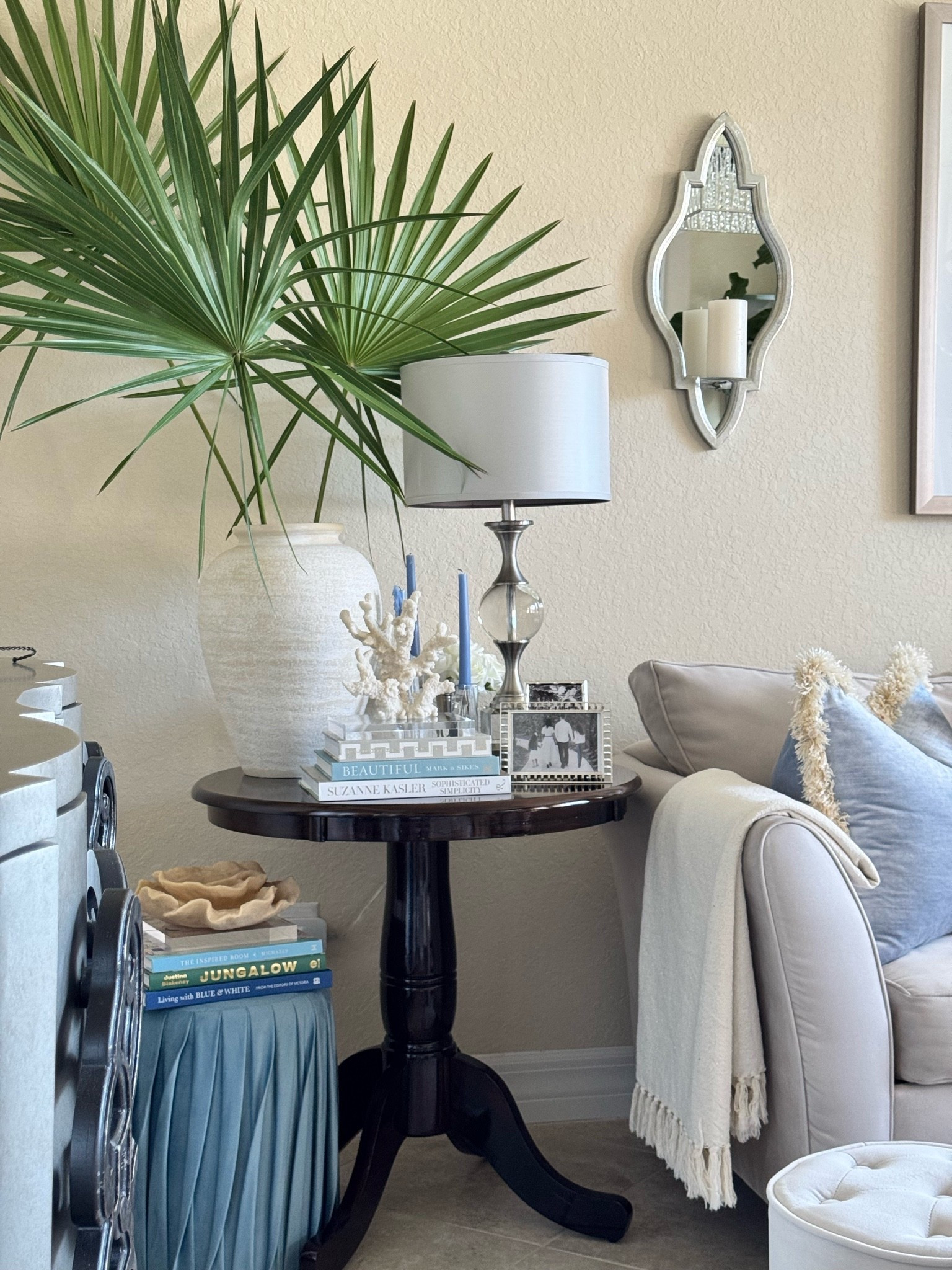 Transform your living room into a tropical escape, by incorporating oversized greenery, from your yard, and a breeze color palette!🩵🤍🌴

Home Decor | Summer Decor | Throw Pillow Covers | Rug | Coffee Table Books | Accent Furniture & Accessories | Neutral Decor | Modern Coastal Decor | Transitional Decor

#LTKHome #LTKSeasonal