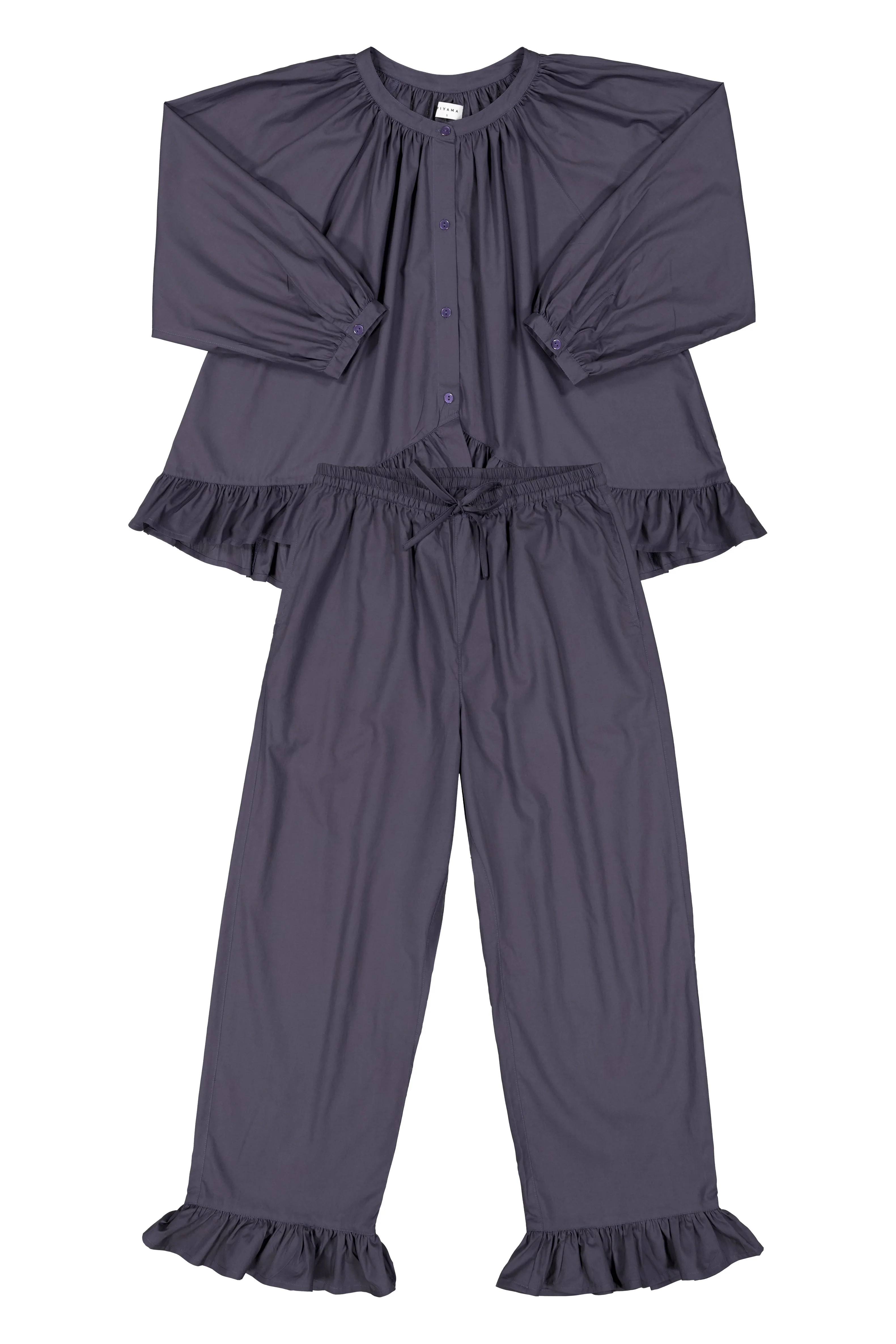 Sophie Sleep Set - Long - Cotton Modal - Midnight | Piyama US
