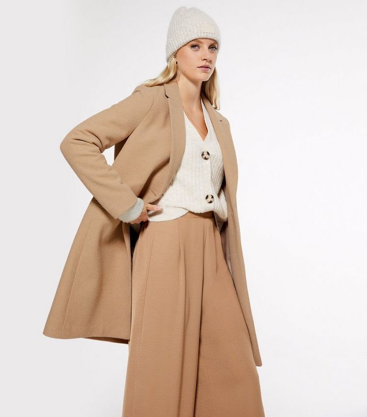 Camel Revere Collar Long Coat
						
						Add to Saved Items
						Remove from Saved Items | New Look (UK)