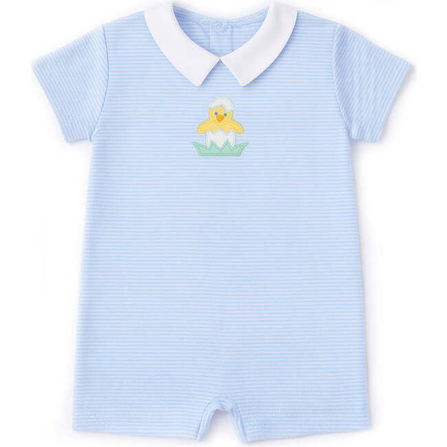 Stripe Knit Shortall With Chick | Maisonette