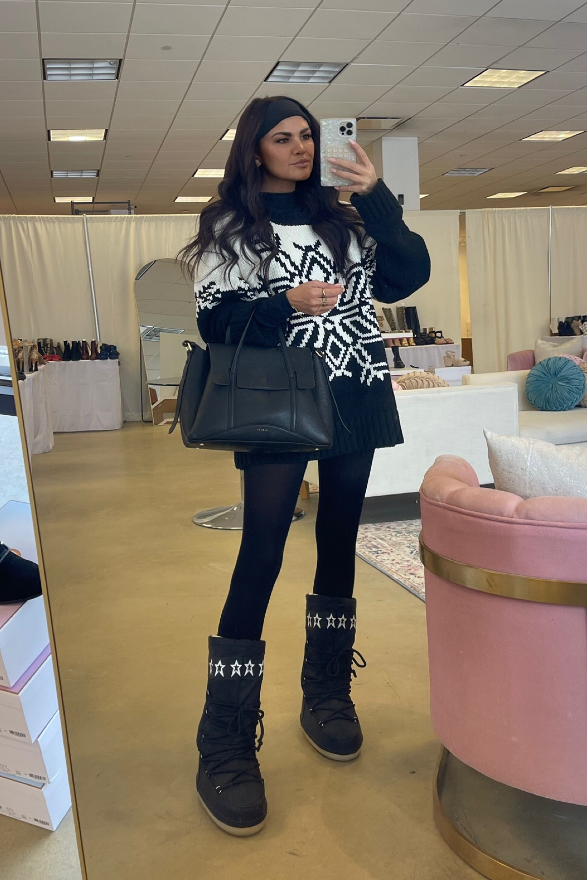 Show Me Your Mumu Stowe Sweater in Snowflake Knit 
Moonboot Lookalikes from Target 





#LTKStyleTip #LTKItBag #LTKShoeCrush