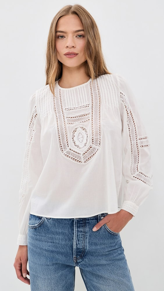 Marlowe Long Sleeve Cotton Top | Shopbop