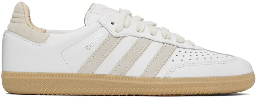 White & Beige Samba OG Sneakers | SSENSE