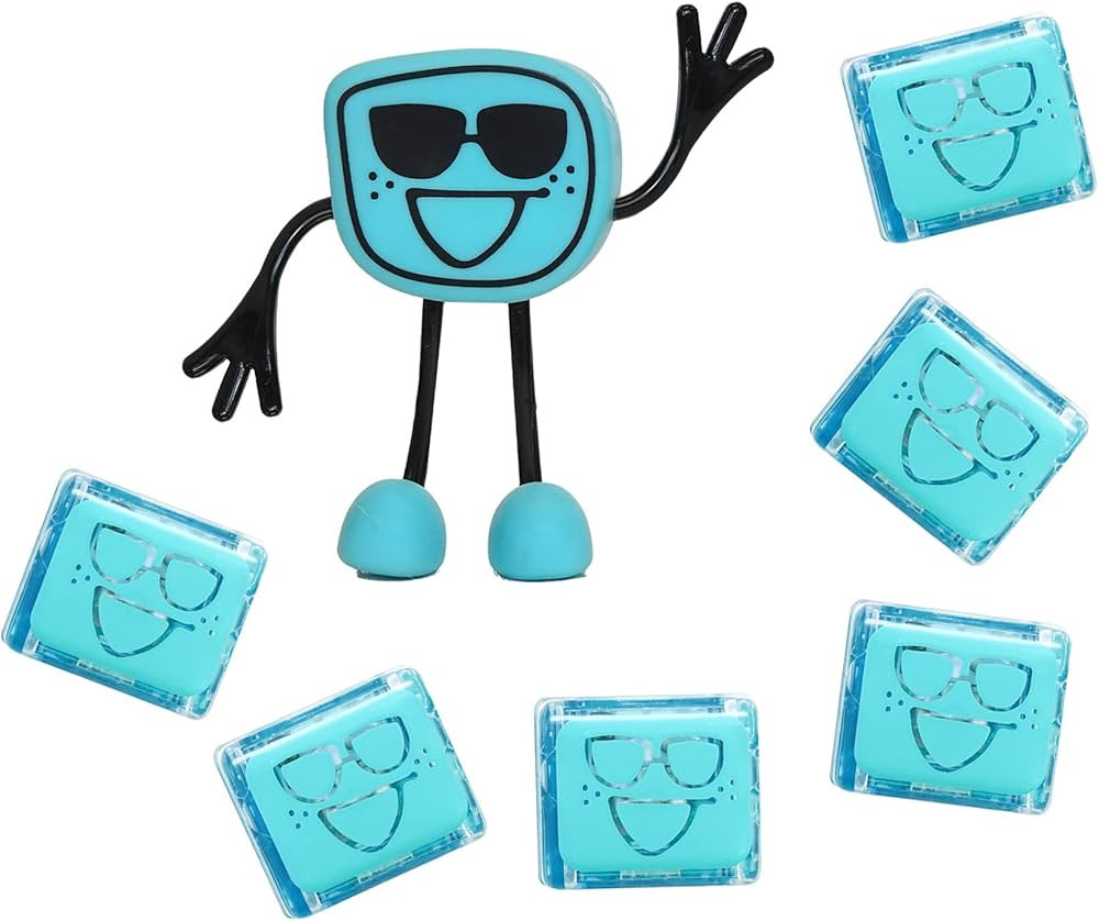 Glo Pals Blair Water-Activated Bath Toy with 6 Reusable Light-Up Cubes for Sensory Play | Amazon (US)