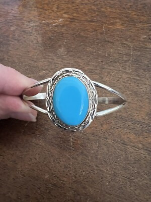 Native American Navajo Turquoise Cluster Bracelet Mike Dedman Cuff Zuni # 15  | eBay | eBay US