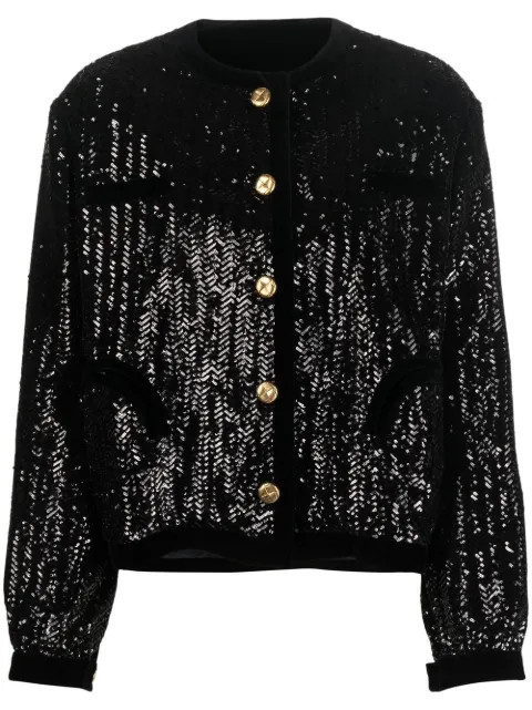 Blazé Milano sequin-embellished single-breasted Jacket - Farfetch | Farfetch Global