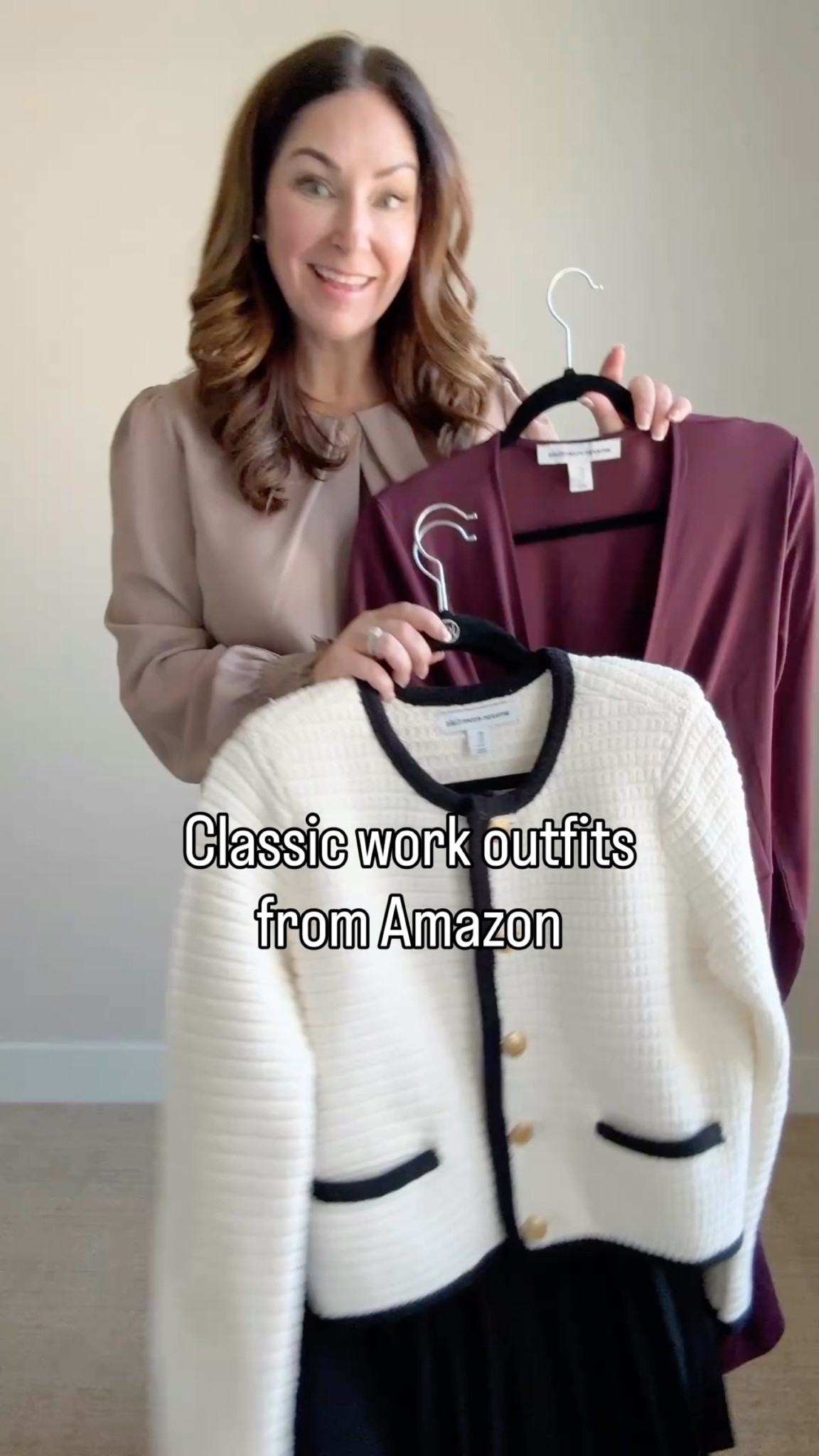 Classic work outfits from Amazon 
- wrap dress large
- cardigan large
- skirt XL 

#LTKWorkwear #LTKOver40 #LTKMidsize