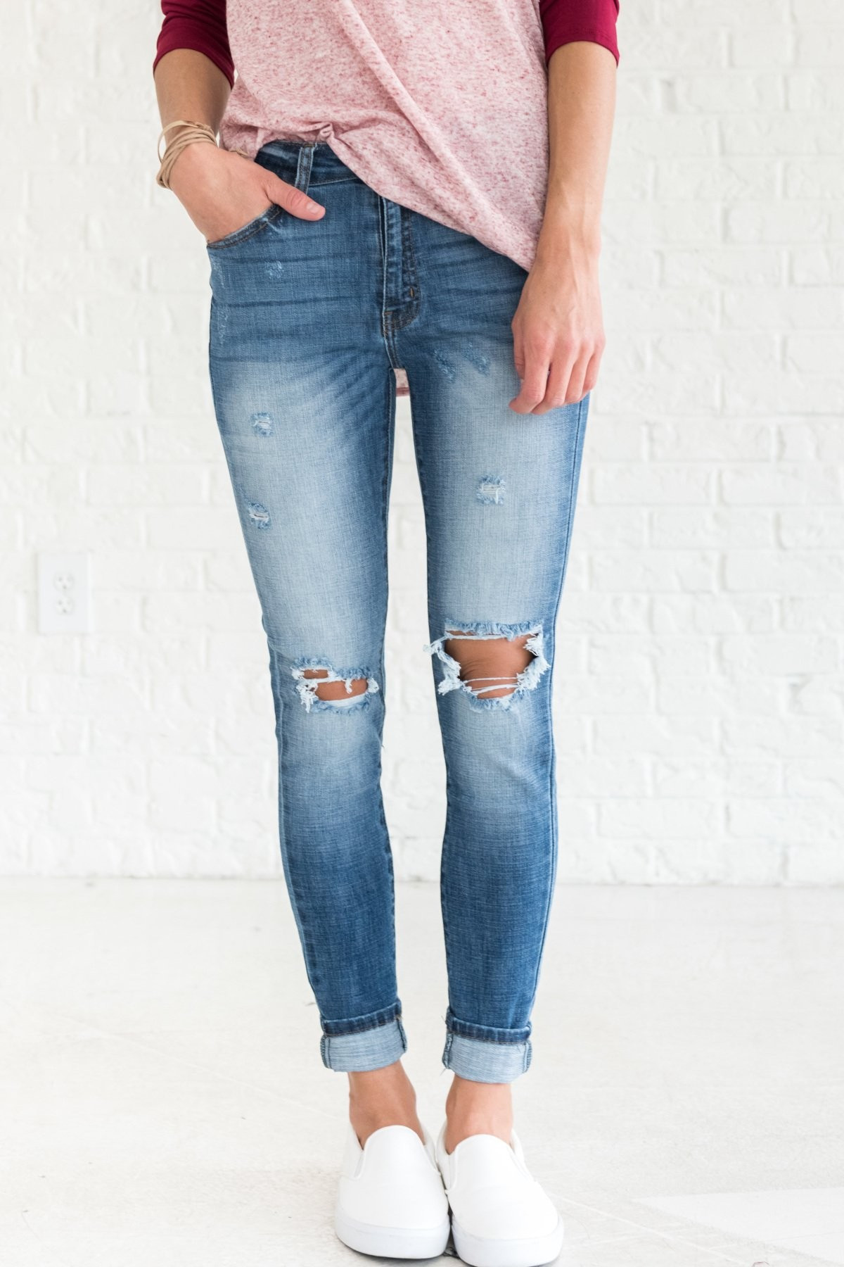 Denim is Forever Distressed KanCan Jeans | Bella Ella Boutique, LLC