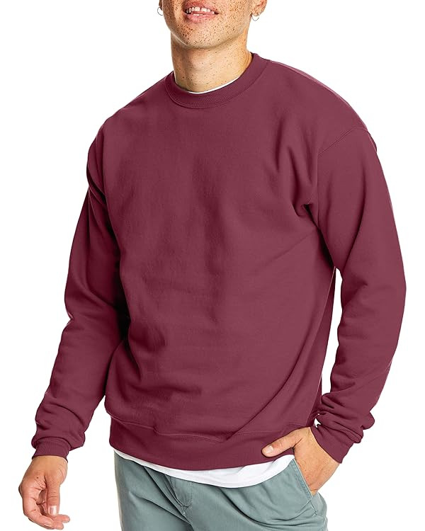 Hanes EcoSmart Fleece, Cotton-Blend Pullover, Crewneck Sweatshirt for Men (1 Or 2 Pack) | Amazon (US)
