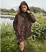 Quilted Puffer Barn Jacket | LOFT