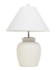 25in Bordeaux Cement Table Lamp | TJ Maxx