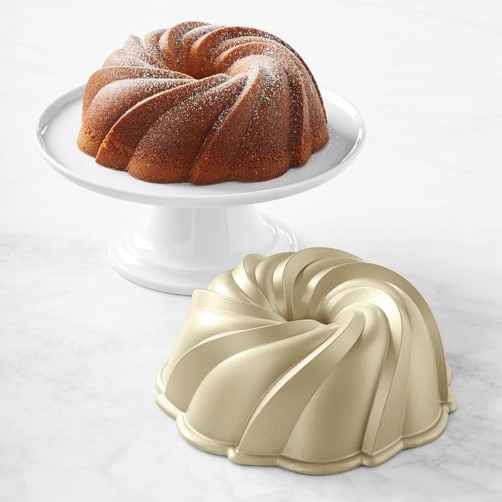 Nordic Ware Nonstick Cast Aluminum Swirl Bundt Pan, 10-Cup | Williams-Sonoma