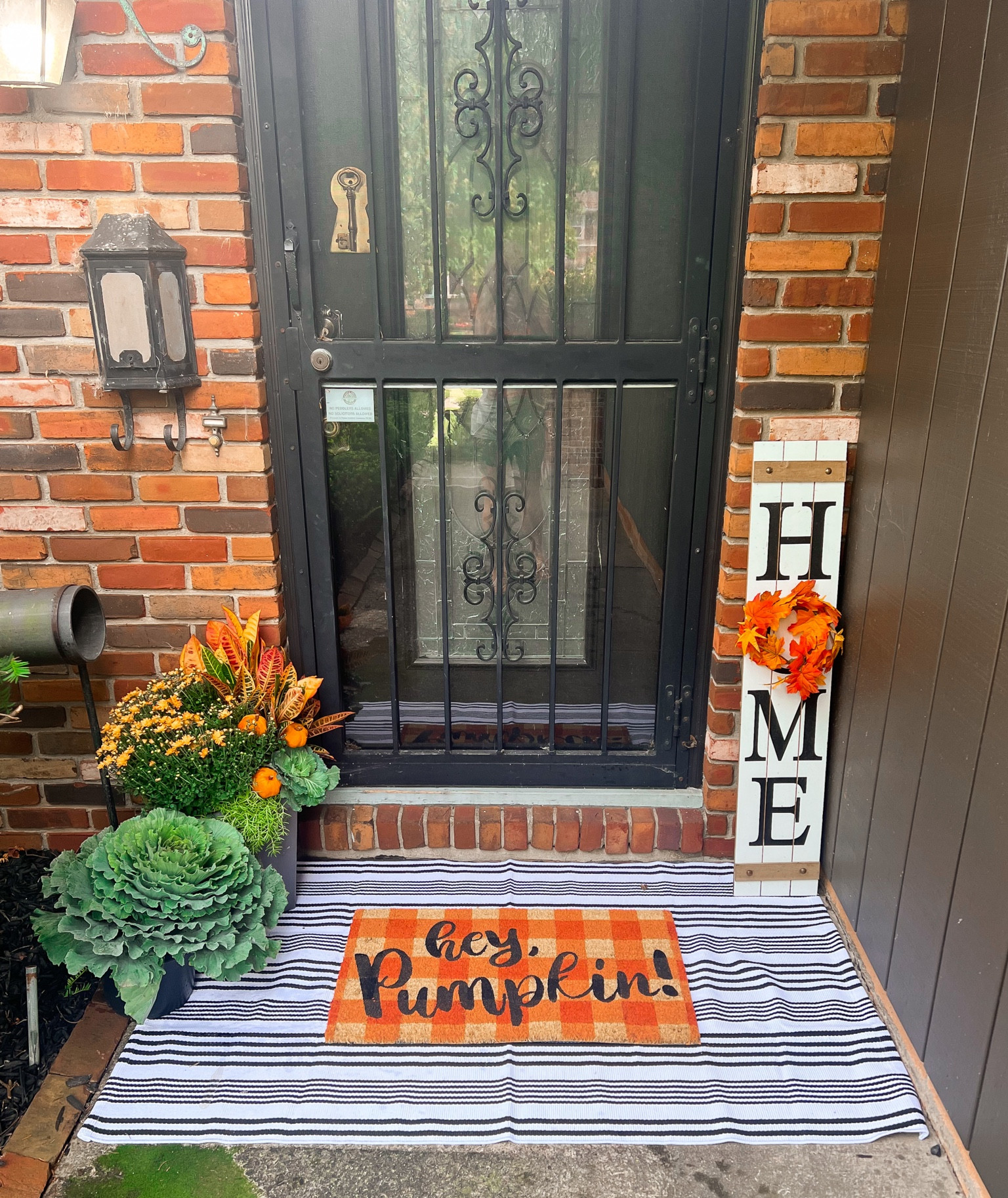 Front door fall decor - outdoor fall decor - porch fall decor - front door decor - outdoor decor - home decor - fall home decor - layering rugs - welcome mats - door mats - porch welcome sign - Amazon Home - Amazon Finds 

#LTKSeasonal #LTKhome #LTKHalloween